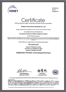Occupational Health and Safety Management System Certification